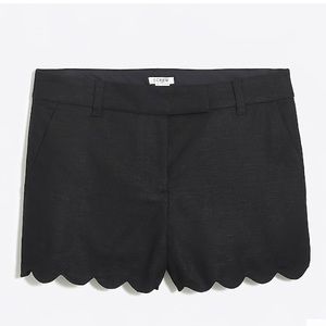 J. Crew 4 Inch Scalloped Shorts in Size 00 NWT
